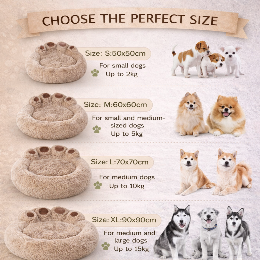 PAWZ®-Fluffy Dog Bed