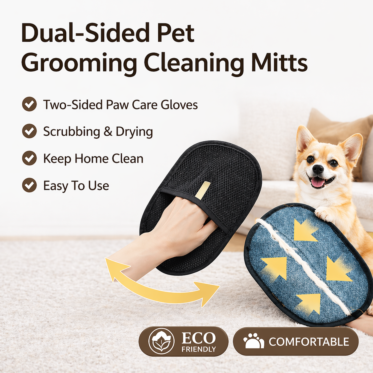 PAWZ®-Static Pet Hair Removal Gloves