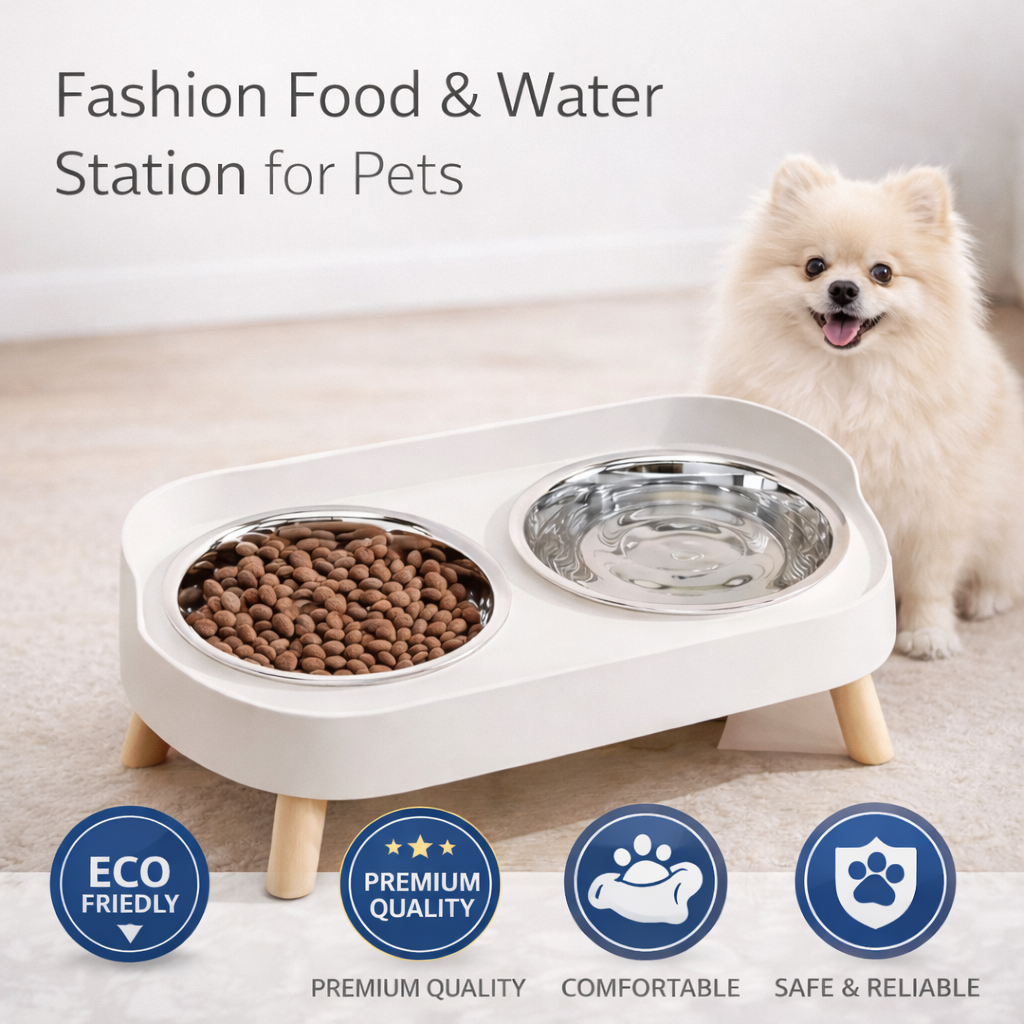 PAWZ®-Fashion Food & Water Station for Pets